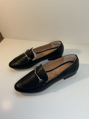 Rachel Zoe Black Loafers Women Size 8.5M Classic Chic Slip On Shoes
